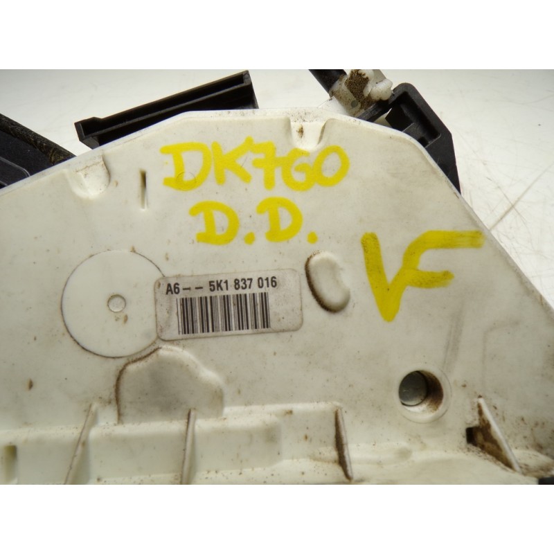 Recambio de cerradura puerta delantera derecha para volkswagen golf vi (5k1) 1.6 tdi referencia OEM IAM 5K1837016B 5K1837016 