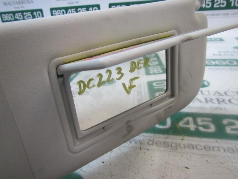 Recambio de parasol derecho para citroën c-elysée exclusive referencia OEM IAM 98000905BJ  