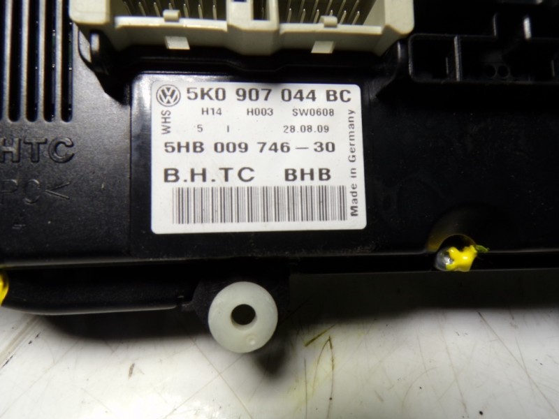 Recambio de mando climatizador para volkswagen golf vi (5k1) 1.6 tdi referencia OEM IAM 5K0907044DTZJU 5K0907044BC 