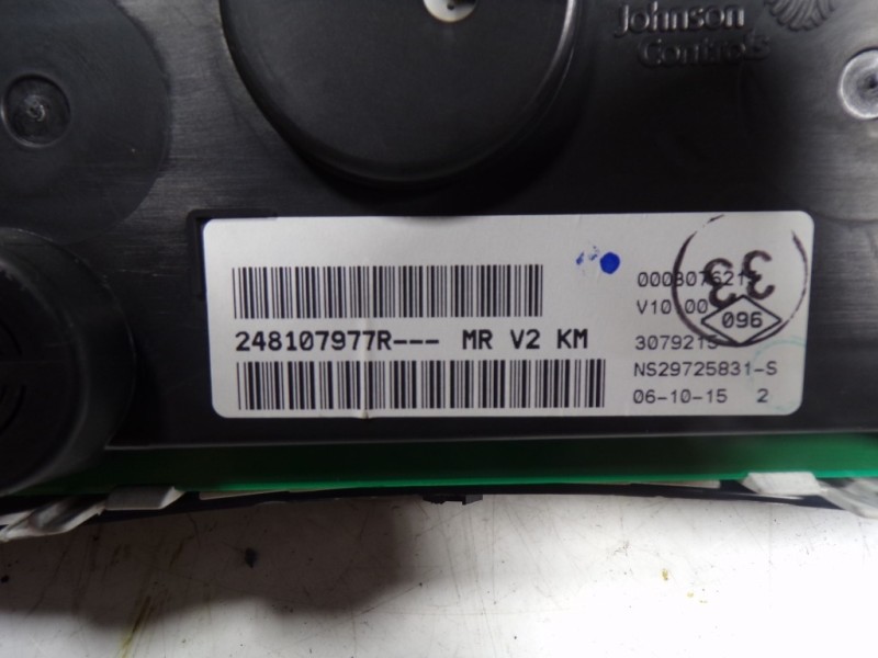 Recambio de cuadro instrumentos para dacia dokker 1.5 dci diesel fap cat referencia OEM IAM 248102383R 248107977R 