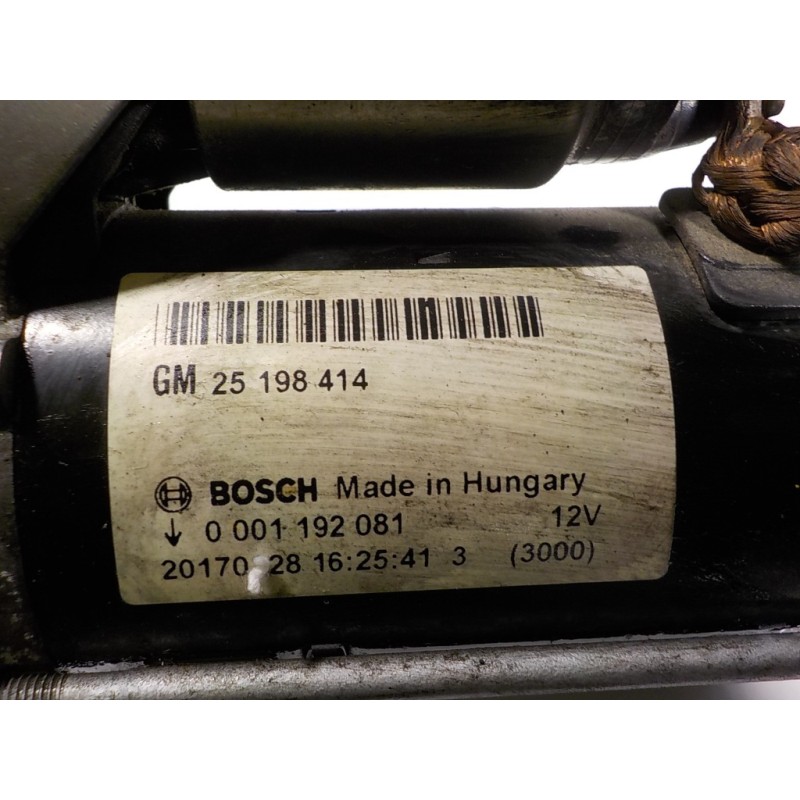 Recambio de motor arranque para opel corsa e 1.4 referencia OEM IAM 25198414 25198414 