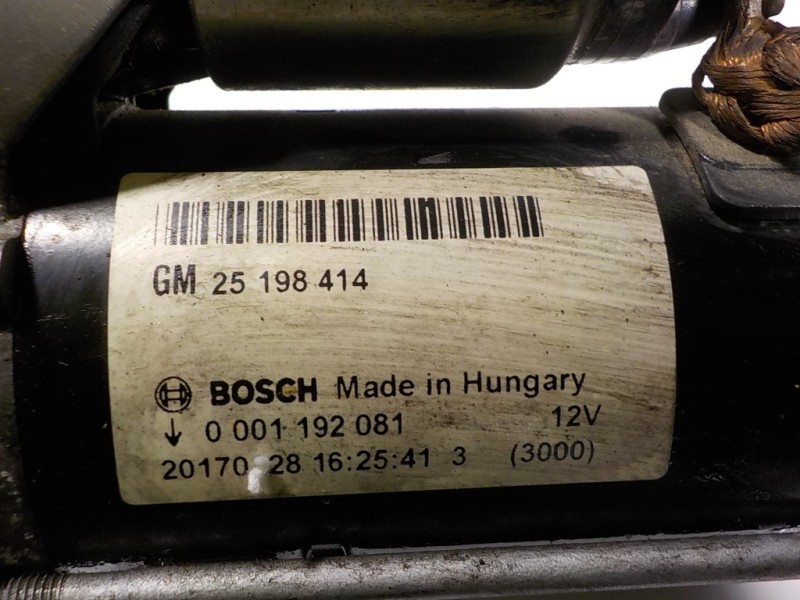 Recambio de motor arranque para opel corsa e 1.4 referencia OEM IAM 25198414 25198414 