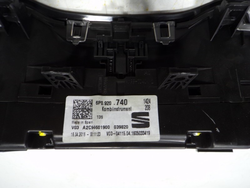 Recambio de cuadro instrumentos para seat ibiza (6p1) 1.2 tsi referencia OEM IAM 6P0920740A 6P0920740 