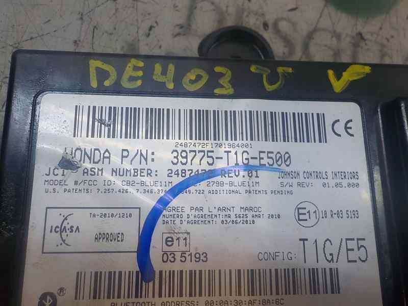 Recambio de modulo electronico para honda cr-v 2.2 dtec cat referencia OEM IAM 39775T1GE50 39775T1GE500 