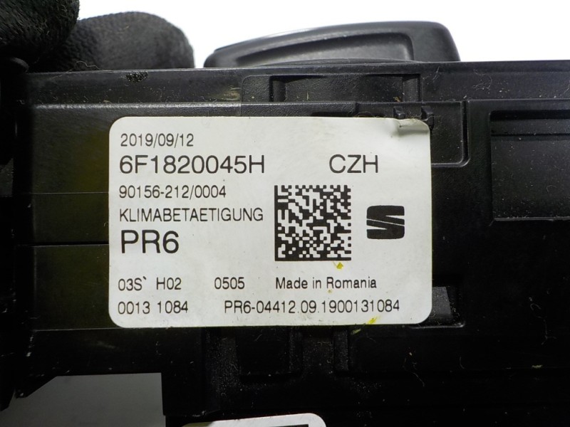 Recambio de mando calefaccion / aire acondicionado para seat arona 1.6 tdi referencia OEM IAM 6F1820045HCZH  