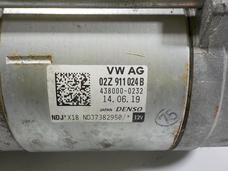 Recambio de motor arranque para seat arona 1.6 tdi referencia OEM IAM 02Z911021K 4380000232 02Z911024B