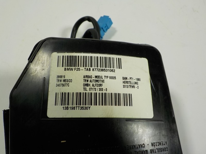 Recambio de airbag lateral delantero izquierdo para bmw x3 (f25) 2.0 turbodiesel referencia OEM IAM 72127238531 877238531062 