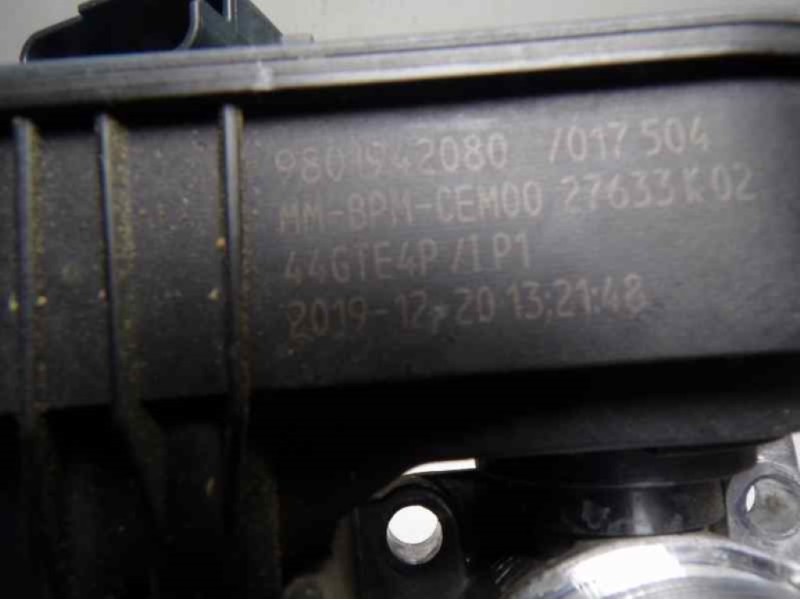 Recambio de caja mariposa para opel corsa f 1.2 referencia OEM IAM  9801942080 