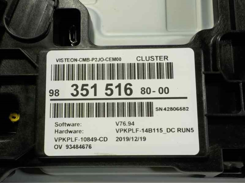 Recambio de cuadro instrumentos para opel corsa f 1.2 referencia OEM IAM  9835151680 