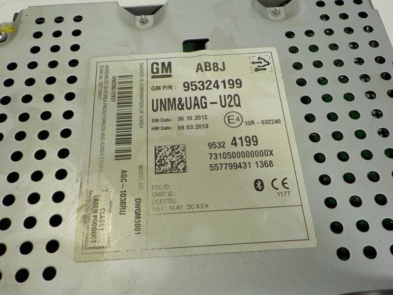 Recambio de sistema audio / radio cd para opel mokka 1.7 16v cdti referencia OEM IAM 95369365 95324199 