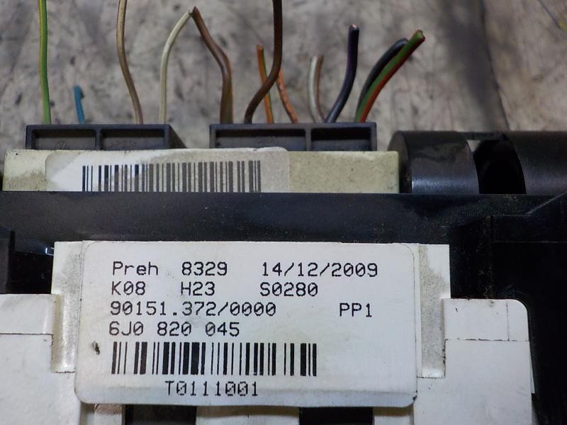 Recambio de mando calefaccion / aire acondicionado para seat ibiza (6j5) 1.4 16v referencia OEM IAM 6J0820045NEE 6J0820045 