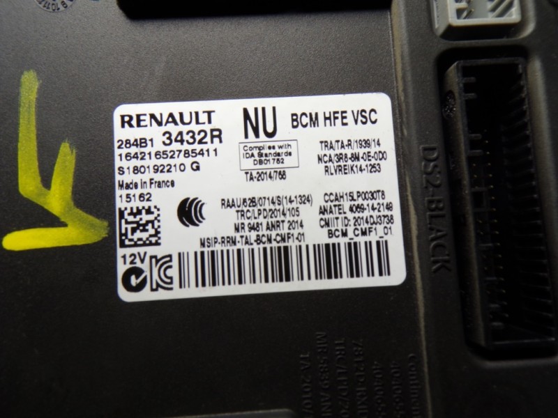 Recambio de modulo electronico para renault kadjar 1.6 dci diesel fap energy referencia OEM IAM 284B13342R 284B13432R 