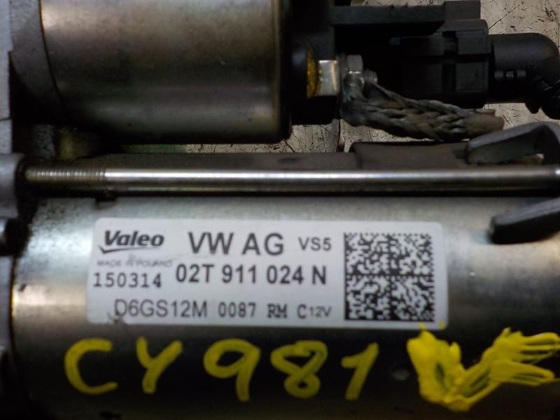 Recambio de motor arranque para skoda fabia (5j2 ) 1.2 12v referencia OEM IAM 02T911023R 02T911024N 