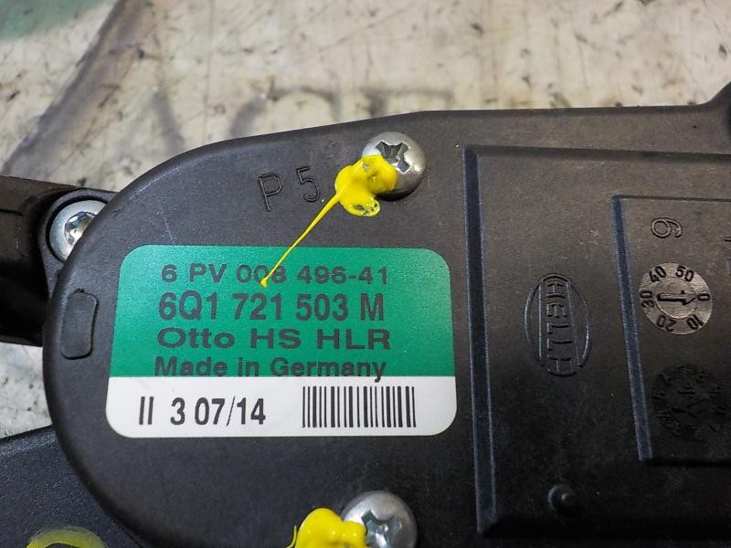 Recambio de potenciometro pedal para skoda fabia (5j2 ) 1.2 12v referencia OEM IAM 6Q1721503M 6Q1721503M 6PV00849641