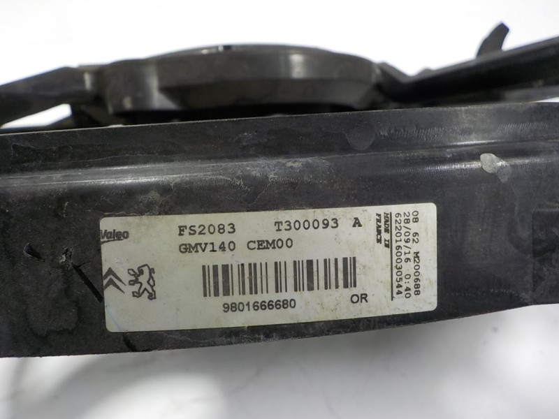 Recambio de electroventilador para citroën c4 cactus 1.6 blue-hdi fap referencia OEM IAM 9801666680 9801666680 