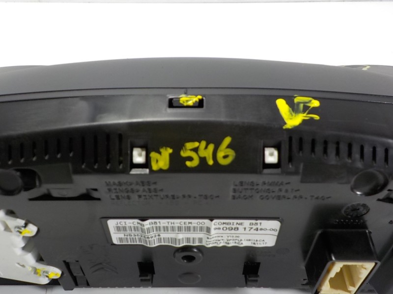 Recambio de cuadro instrumentos para ds 5 1.6 blue-hdi fap referencia OEM IAM 9809756380 9809817480 NS35256928