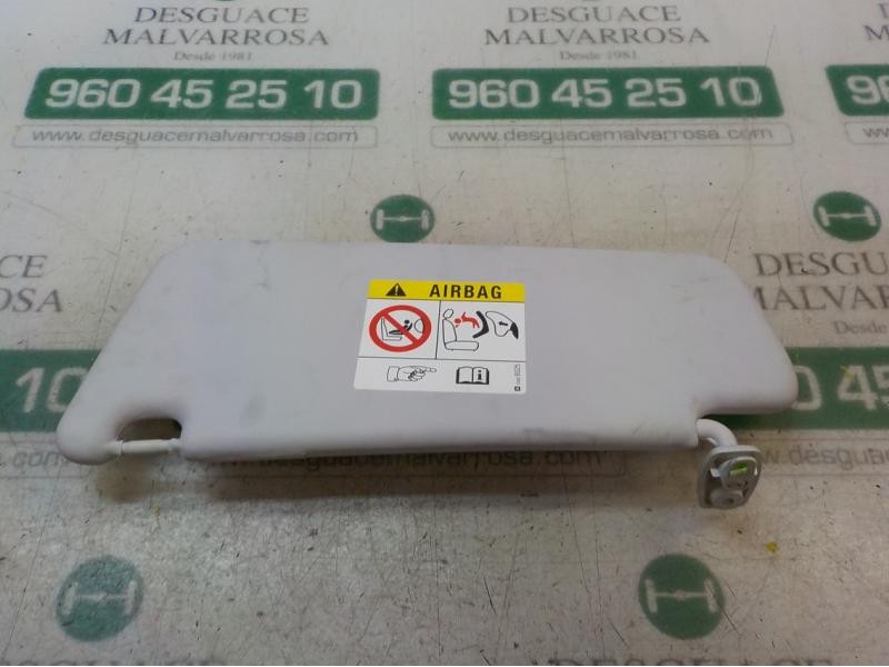 Recambio de parasol derecho para opel corsa e edition referencia OEM IAM 13454369  