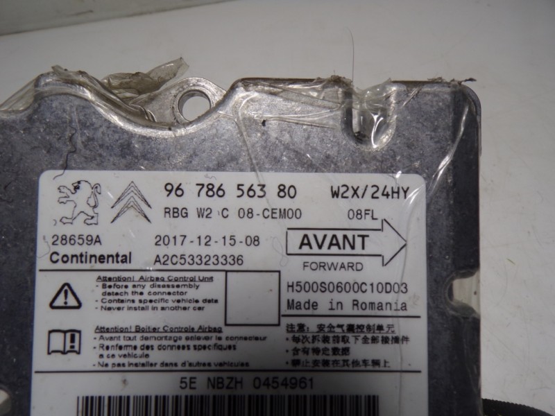 Recambio de centralita airbag para peugeot 508 sw 1.6 blue-hdi fap referencia OEM IAM 9678656380 9678656380 