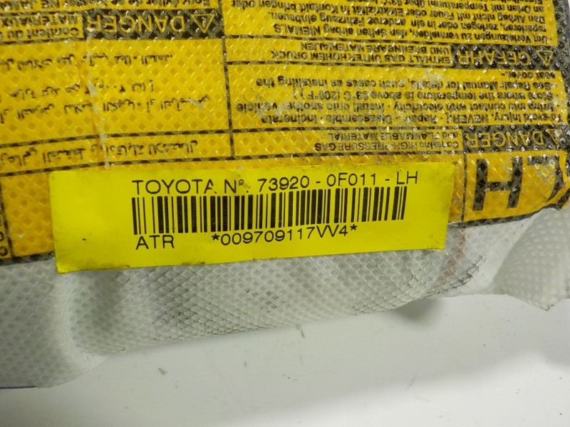 Recambio de airbag lateral delantero izquierdo para toyota verso 1.6 16v cat referencia OEM IAM  739200F011 