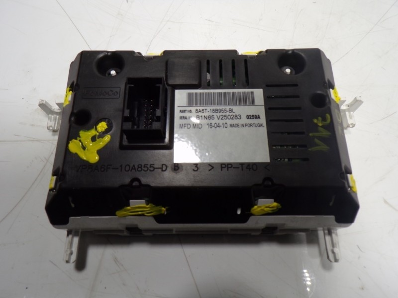Recambio de pantalla multifuncion para ford fiesta (cb1) 1.25 16v cat referencia OEM IAM  8A6T18B955BL 
