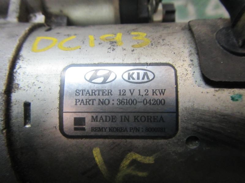 Recambio de motor arranque para hyundai kona pure referencia OEM IAM 3610004200 3610004200 