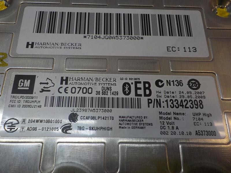 Recambio de modulo electronico para opel insignia berlina edition referencia OEM IAM 13353284 13342398 