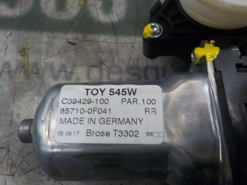 Recambio de elevalunas trasero derecho para toyota verso 1.6 16v cat referencia OEM IAM 698300F041 857100F041 