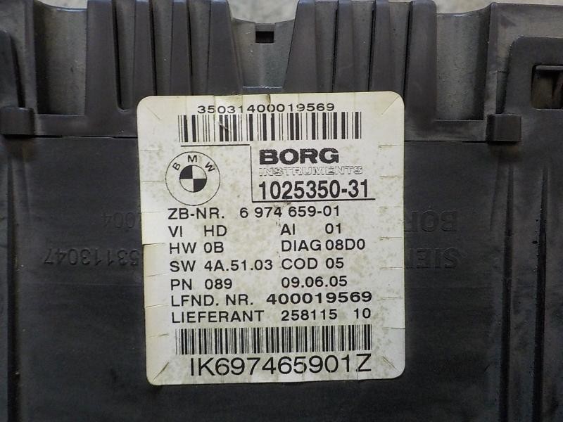 Recambio de cuadro instrumentos para bmw serie 3 berlina (e90) 320d referencia OEM IAM 62109316127  