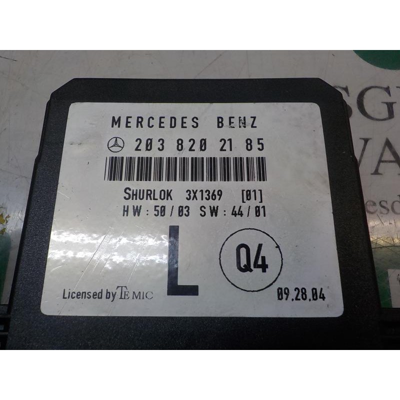 Recambio de modulo electronico para mercedes-benz clase c (w203) berlina 2.2 cdi cat referencia OEM IAM A2038202185  