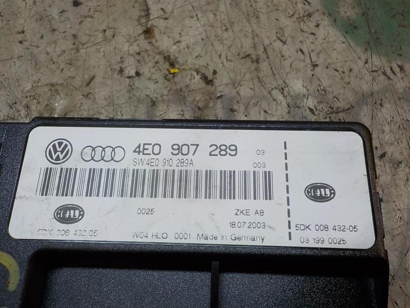 Recambio de modulo electronico para audi a8 (4e2) 4.2 v8 40v referencia OEM IAM 4E0907289D 4E0907289 
