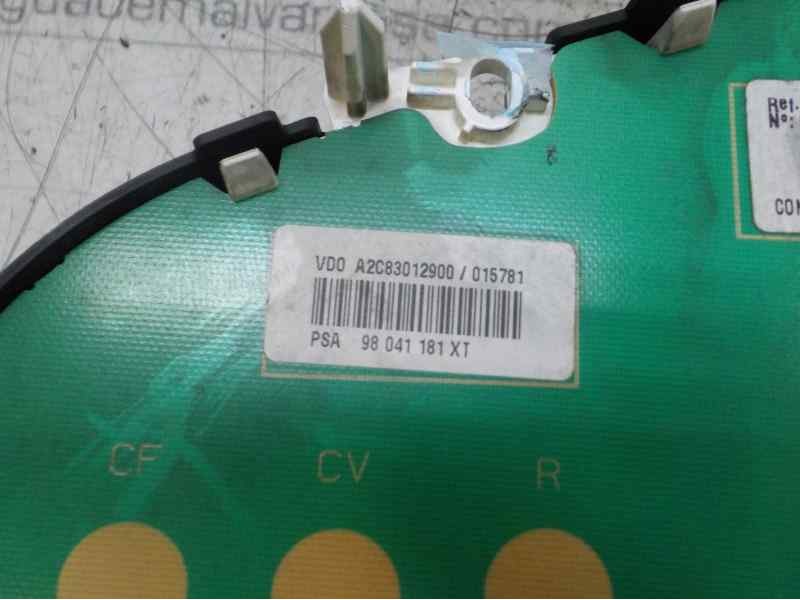 Recambio de cuadro instrumentos para citroën c3 1.6 16v hdi referencia OEM IAM 98041181XT 98041181XT 