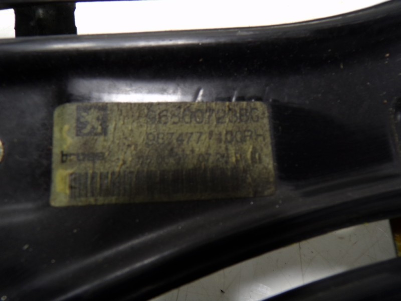 Recambio de elevalunas trasero derecho para peugeot 207 cc 1.6 16v referencia OEM IAM 9224C2 96360723BG 400975C