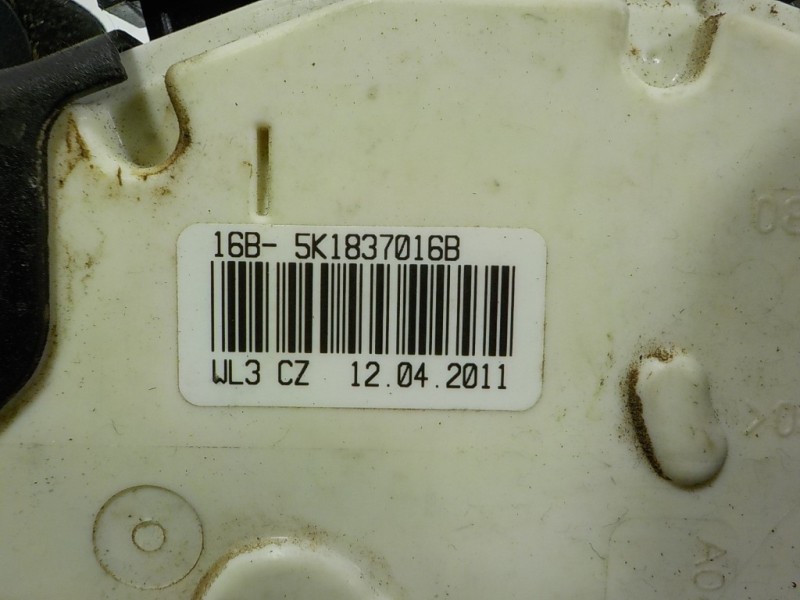 Recambio de cerradura puerta delantera derecha para volkswagen polo (6r1) 1.2 12v referencia OEM IAM 5K1837016B 5K1837016B 