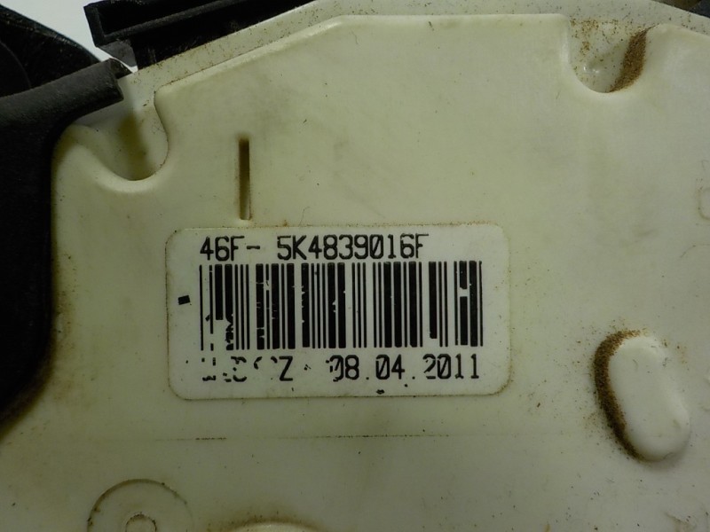 Recambio de cerradura puerta trasera derecha para volkswagen polo (6r1) 1.2 12v referencia OEM IAM 5K4839016F 46F5K4839016G 