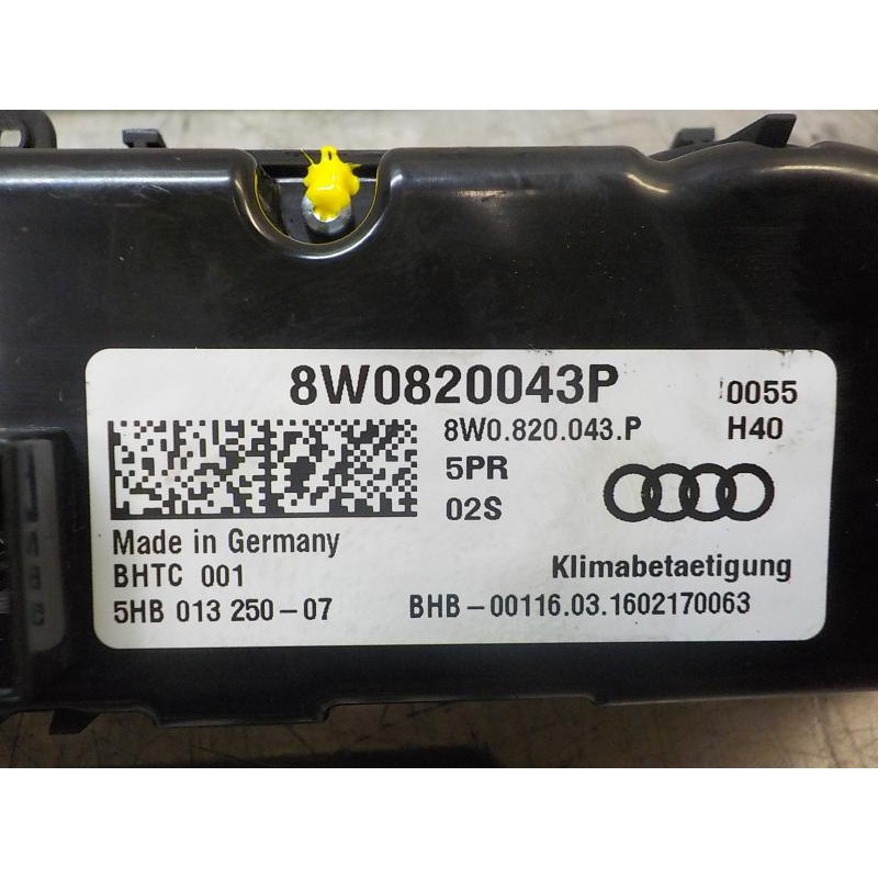 Recambio de mando climatizador para audi a4 berlina (8w2) 2.0 16v tdi referencia OEM IAM 8W0820043P5PR 8W0820043P 