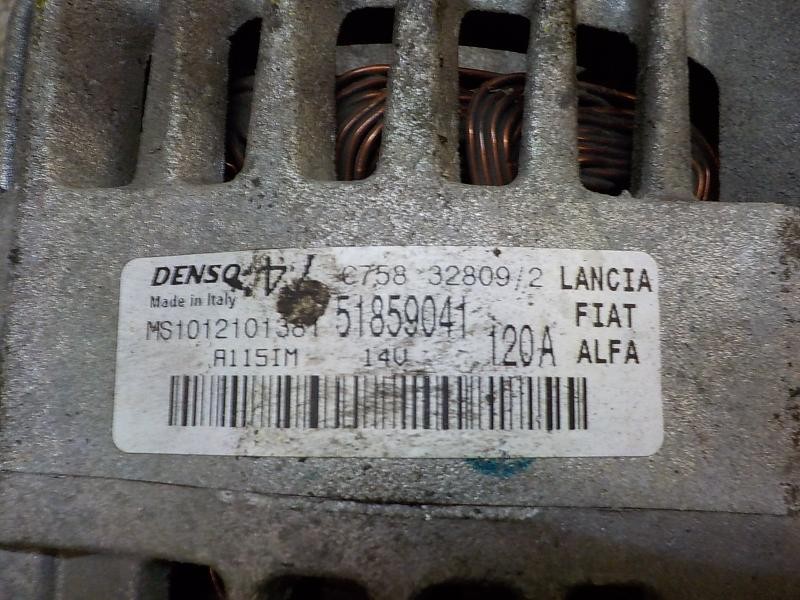 Recambio de alternador para fiat nuova 500 (150) 1.2 cat referencia OEM IAM 51859041 51859041 