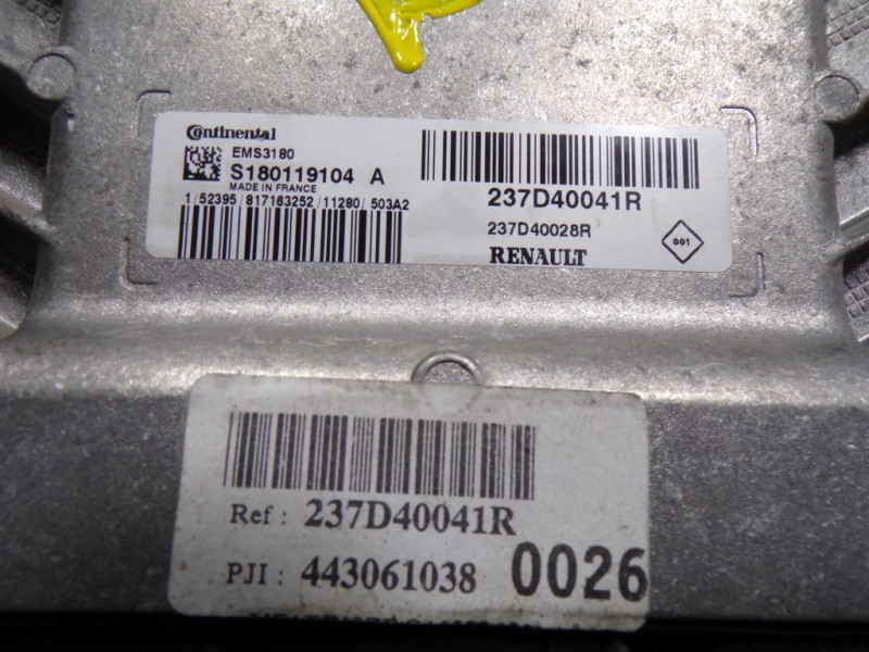 Recambio de centralita motor uce para renault kangoo z.e. referencia OEM IAM 237D40113R 237D40041R 