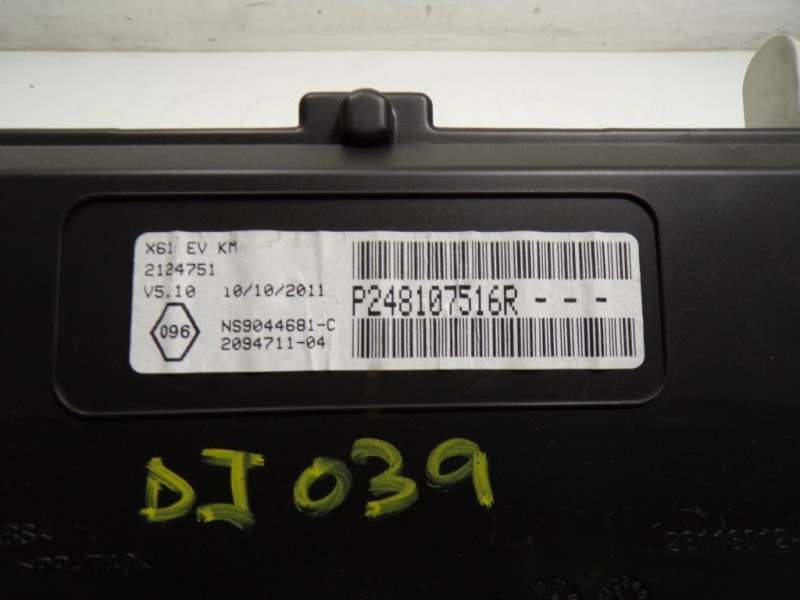 Recambio de cuadro instrumentos para renault kangoo z.e. referencia OEM IAM 248107516R P248107516R 