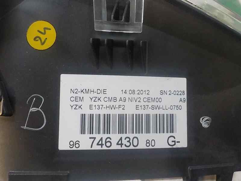 Recambio de cuadro instrumentos para peugeot 208 1.4 hdi fap referencia OEM IAM 9674643080 9674643080G 