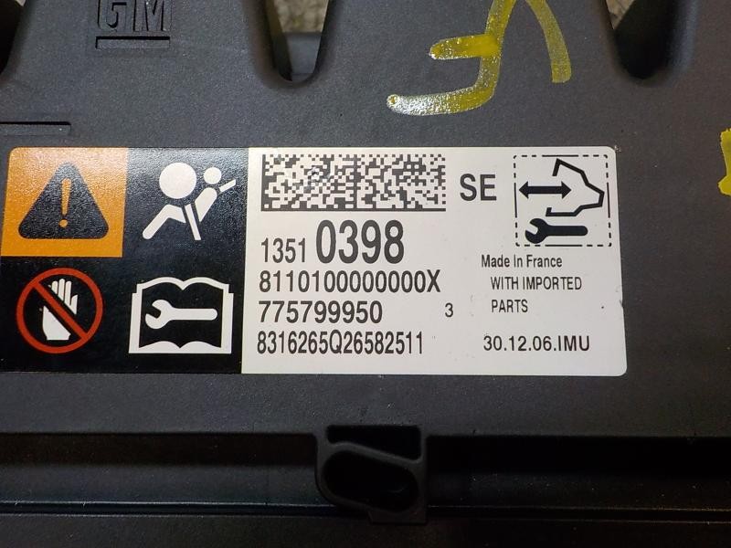 Recambio de centralita airbag para opel astra k lim. 5türig 1.0 12v referencia OEM IAM 13510404 13510398 