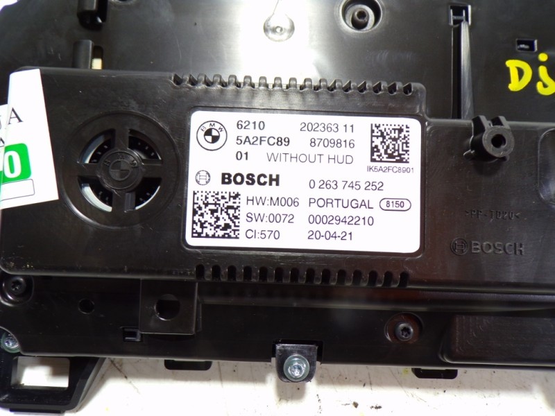 Recambio de cuadro instrumentos para bmw serie 2 gran coupe (f44) 220i referencia OEM IAM 62105A2FC80 612020236311 0263745252