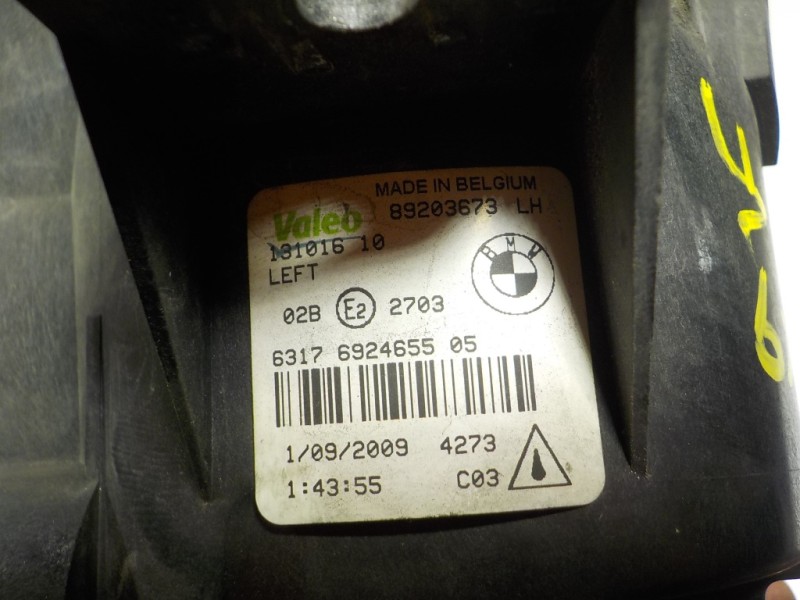 Recambio de faro antiniebla izquierdo para bmw x3 (e83) xdrive 20d referencia OEM IAM  6924655 
