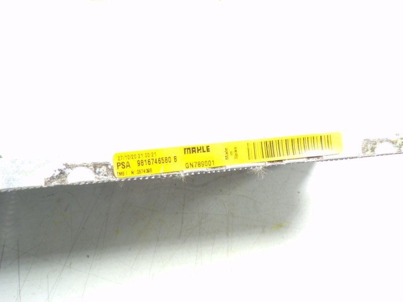 Recambio de condensador aire acondicionado para toyota proace city 1.5 dci referencia OEM IAM  9816746580 