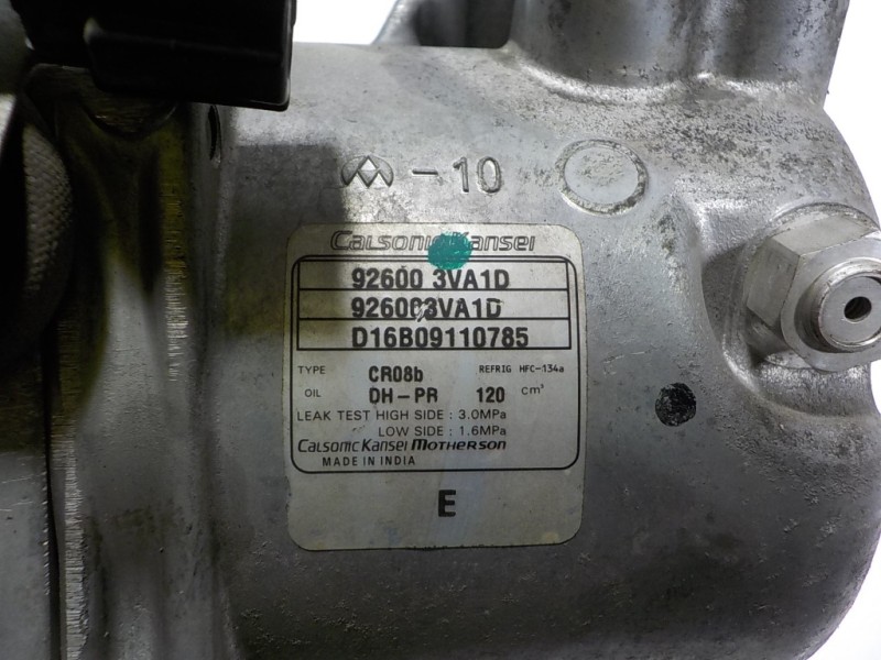 Recambio de compresor aire acondicionado para nissan micra (k13) 1.2 cat referencia OEM IAM 926003VA1D 926003VA1D 