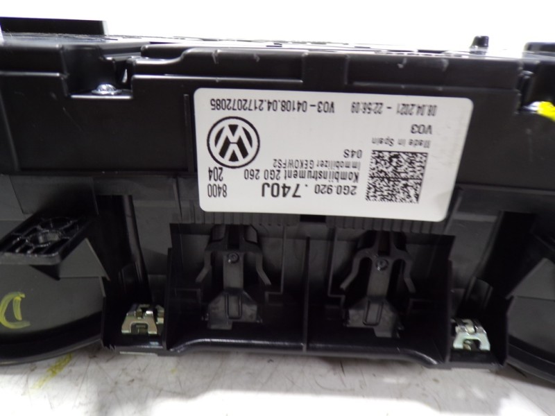 Recambio de cuadro instrumentos para volkswagen polo 1.0 tsi referencia OEM IAM 2G0920740J 2G0920740J 