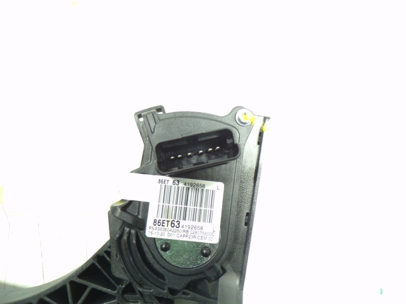 Recambio de potenciometro pedal para toyota proace city 1.5 dci referencia OEM IAM  9836042280 