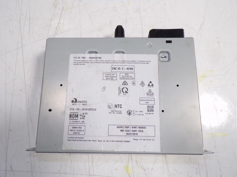 Recambio de sistema audio / radio cd para toyota proace city 1.5 dci referencia OEM IAM  9833500080 