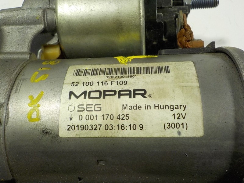 Recambio de motor arranque para fiat nuova 500 (150) 1.2 cat referencia OEM IAM 51804744 52100116F109 