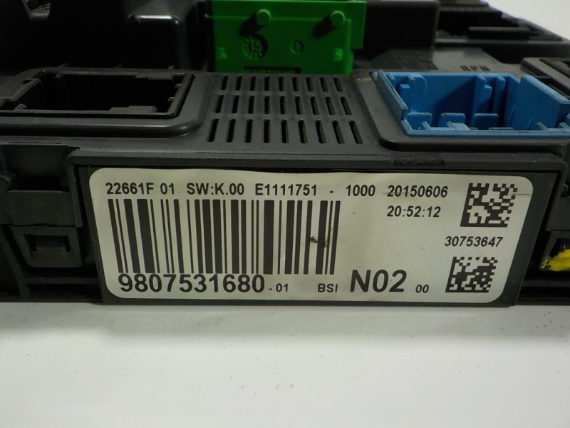 Recambio de caja reles / fusibles para peugeot 2008 (--.2013) 1.6 blue-hdi fap referencia OEM IAM 1611785680 980753168001 