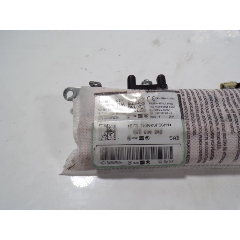 Recambio de airbag lateral derecho para volkswagen golf vii lim. 1.6 tdi dpf referencia OEM IAM 5G0880242C 5G0880242 